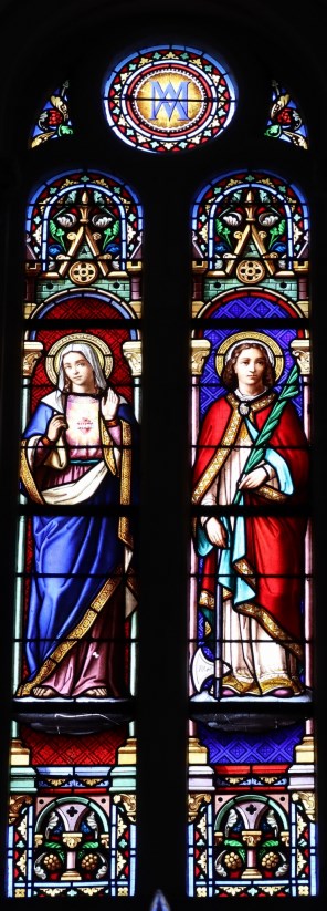 성모 성심과 오툉의 성 심포리아노_photo by GO69_in the Church of Saint-Symphorien in Dinge_France.jpg